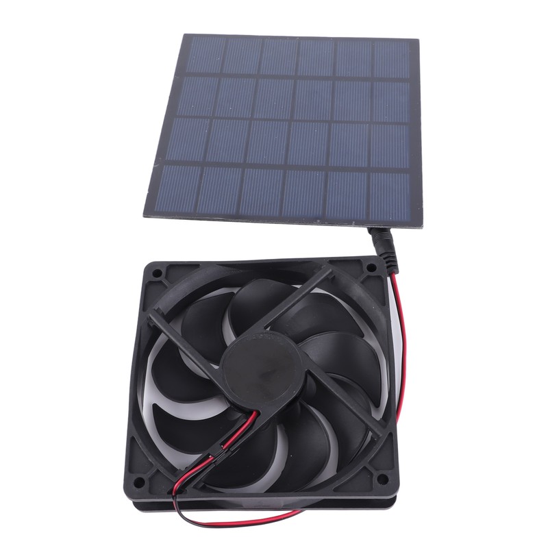 5W Solar Panel Fan Eco Friendly Low Noise Compact Portable