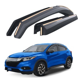 Goodyear Shatterproof in-Channel Window Deflectors for Honda HR-V 2016-2022, Rain Guards, Window Visors for Cars, Vent Deflector, Car Accessories, 4 pcs - GY007964