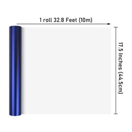 NESCCI NESCCI Matte Metal Blue Wrapping Paper, Solid Color Paper,Gift Wrapping Paper,Perfect for Wedding, Valentine's Day,Birthday, Christmas,Baby Shower,DIY Bouquet (17.5 Inches X 32.8 Feet)