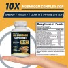 Simply Potent Mushroom Complex Supplement w/ 10X Mushrooms for Energy,