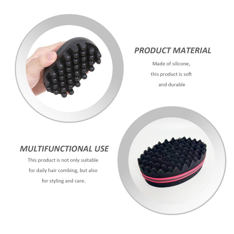2 pieces rubber hair brushes, hair combs, hair care tools,