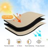 RYB HOME Thermal Insulated Curtains Blackout Small Window Drapes Light