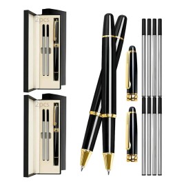 Pluma Elegante Premium De 2 Piezas - ¡incluye 8 Repuestos!