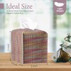 Tissue Box Cover, PU Leather Tissue Box Holder with Bottom