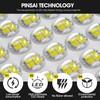 PINSAI 2 Packs LED Garage Light,Super Bright Screw in E26/E27