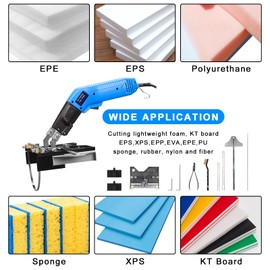 DOMINOX Foam Cutter Air Cooled Electric Hot Knife Foam Cutter Styrofoam Cutter with Slotting Foam Cutting Tool Hot Knife Cutting Tool for EPP, EPS, XPS, EPE, KT Board