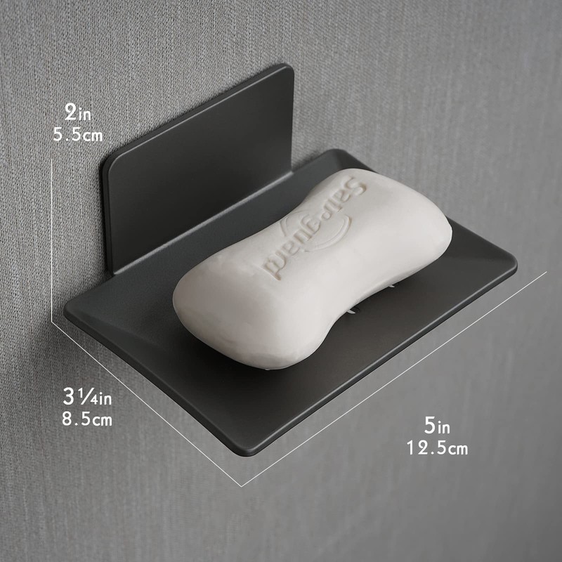 Soap Dishes for Bathroom, Bar Soap Holder with Self Draining