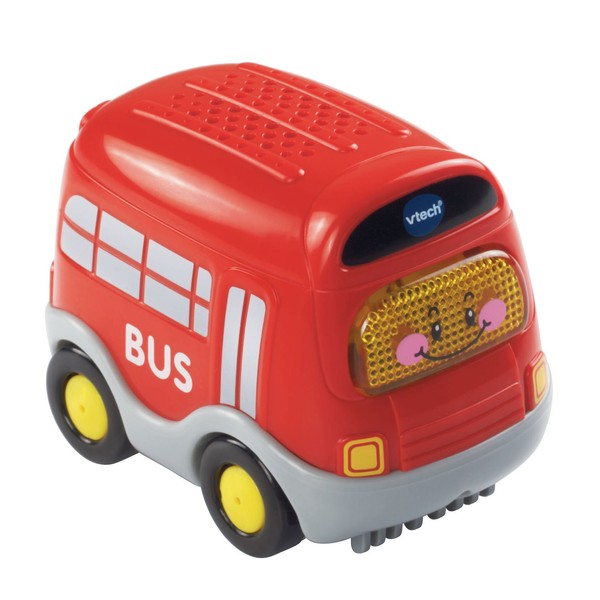 VTech Toot-Toot Drivers Bus, Toy Car for 1 Year Old, Pretend Play Vehicle with Lights & Sounds, Interactive Toddlers Toy 12 Months, 2, 3, 4 +, English Version,Red