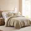 WDCOZY Beige Queen Size Quilt Set, Muslin Cotton Shell Down-Alt