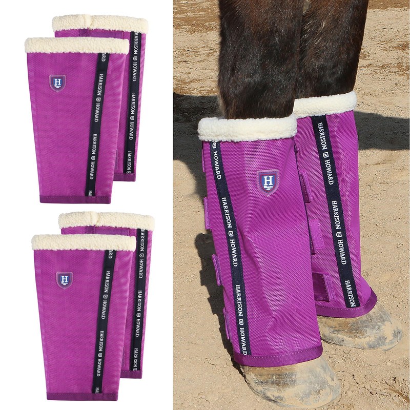 Harrison Howard Loose-Fitting Horse Fly Boots UV-Protective, Breathable, Tear-Resistant Fine