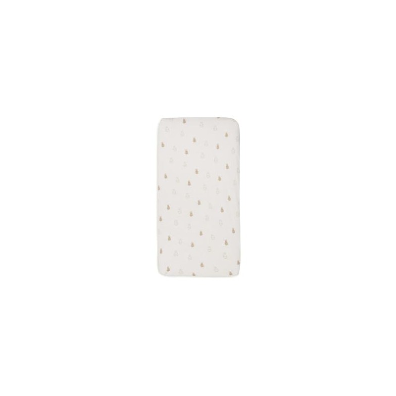 Jollein Happy Miffy Nougat 511-507-67094 - Lenzuolo con angoli elasticizzati