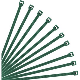 XINGO Cable Zip Ties (500 Pack), 40 Lbs Tensile Strength-Heavy Duty, Self-Locking Nylon Plastic Wire Ties in Assorted Sizes and Colors for indoor and outdoor (8 inch, Dark Green)