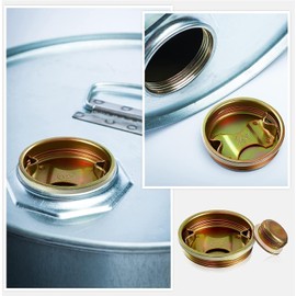 12 Pack Steel Bung Plug Drum Bung 2 and 3/4 Inch Bung Hole Cap 55 Gallon Drum Caps Metal Bungs Bung Caps with Plated Coated for 55 Gallon Barrel Drums