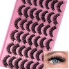 etokdos Fluffy Lashes Wispy Natural Short 3D Strip Lashes Cat