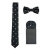 Men's Bowtie & 6cm Narrow Necktie & Pocket Squares 3
