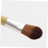 Healeved 2pcs Mini Foundation Makeup Brushes with Short Wooden Handles