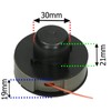SPARES2GO Line and Spool for Qualcast GGT250 GGT2501 Grass Trimmers