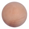 DOITOOL Wooden Round Ball Unfinished Natural Wood Craft Accessory for