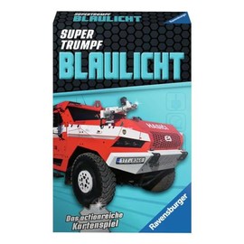 Ravensburger Card Game, Super Trump Blue Light 20686, Quartet and Trump Game for Technology Fans from 7 Years