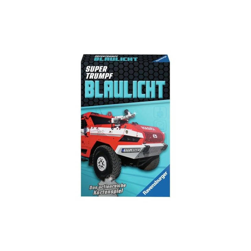 Ravensburger Card Game, Super Trump Blue Light 20686, Quartet and