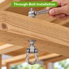 Stainless Steel Swing Hook with 5.91 Inch Threaded Shaft, Swivel