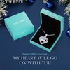 LOUISA SECRET Sparkling Double Heart Birthstone Necklace Gifts for Women,