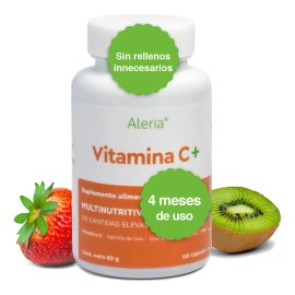 Vitamina C De 120 Cápsulas Con Açaí, Fresa, Semilla De Uva, Sabor Sin sabor
