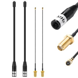 Relaxweex 2 Pack 915mhz Antenna Long Range 10 dbi Soft Whip Antenna 17cm Omni SMA Male