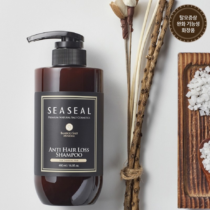 Weft Bamboo Salt Mineral Anti-Hair Loss Shampoo 490ml + Weft