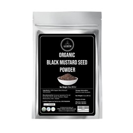 Naturevibe Botanicals Organic Black Mustard Seed Powder (5lbs) | Non GMO and Gluten Free | Indian Spice