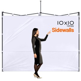 AEVNE Sidewalls for 10x10 Pop Up Canopy,420D Polyester Waterproof,1 Pack SunWall Only(Canopy Tent NOT Included) (1 Sidewall 10x10) (White, 10x10)