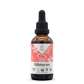 Hibiscus USDA Organic Alcohol-Free Extract | Dietary Supplement, High-Potency Tincture | Natural Certified Organic Hibiscus (Hibiscus Sabdariffa) Dried Flower (2 oz)