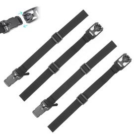 FINELYCR Backpack Chest Strap, Pack of 2 Backpack Chest Strap Retrofitting, Black Adjustable Backpack Strap, Non-Slip Width 2.5 cm, Chest Gur Suitable for Attaching Backpacks, Ideal for Hiking and