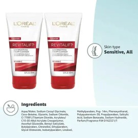 Limpiadora Facial Con Vit C 150ml L'oreal Paris Revitalift Tipo De Piel Todo Tipo De Piel
