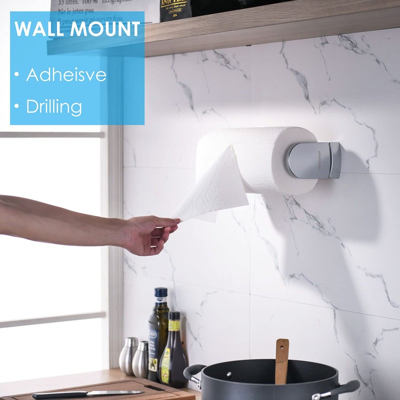 simpletome ONE Hand Tear Paper Towel Holder Under Cabinet Adhesive