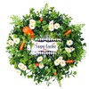 Easter Carrot Wreath Daisy Eucalyptus Wreath Indoor Outdoor Happy Easter