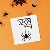 FINGERINSPIRE 9PCS Spider Stencils with 1Pc Plastic Brush 15x15cm