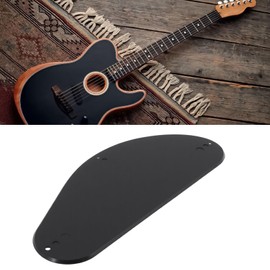 eMagTech Single Layer Control Board Back Guitar Cover Plastic Socket Cover 18x7.5mm Compatible with High and Low Frequency Guitars, Black