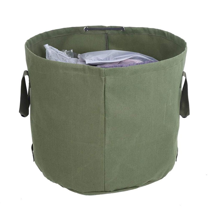 Yosooo Portable Waterproof Reusable Canvas Garden Lawn Leaf Trash Waste