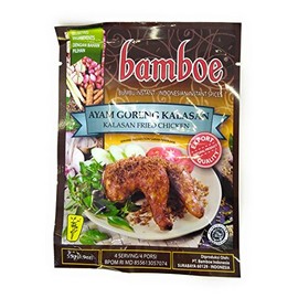Bamboe Bumbu Ayam Goreng Kalasan (Fried Chicken), 55 Gram (Pack of 12)