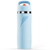 Gatorade Overtime 22 oz Stainless Steel Bottle, Straw Cap, Blue,