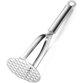 Potato Masher,Professional Stainless Steel Potato Masher,Cooking Utensil,Garlic Press,Cooking and Kitchen Gadget,Kitchen Utensils,Stainless Masher