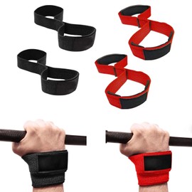 Set of 4 Fitness Bracelets, Non-Slip Fitness Weightlifting Straps, Figure 8 Exercise Straps, Figure 8 Shoulder Straps, Fitness Booster Straps