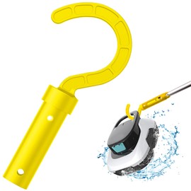 Hook for Robotic Pool Cleaner,PureAura Pool Hook for Poles Compatible with All Pool Vacuum Including Cordless,Above Ground and Underwater,Ideal Hooks for Telescopic Poles,Yellow