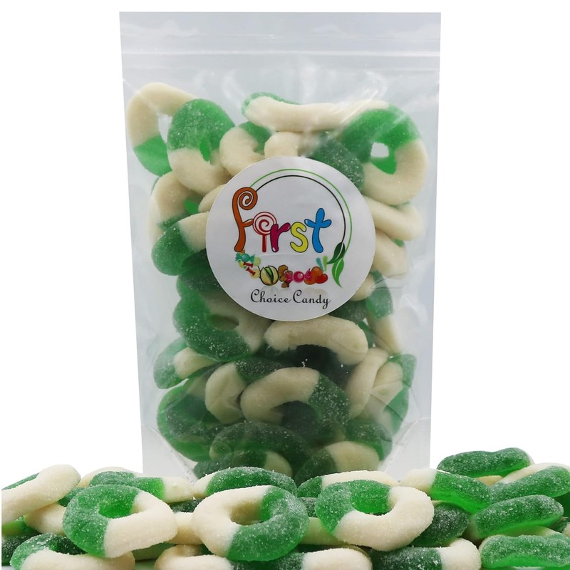 FirstChoiceCandy Gummy Rings (Green Apple, 5 Pound (Pack of 1))