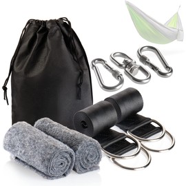 Robin Goods® Mounting set for hammocks, suspension for baby swing, hammock mounting set, with carabiner hooks (1 piece, attachment)