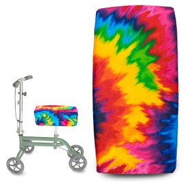 Top Glides Special Edition Memory Foam Knee Walker Pads (Rainbow)