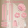 Heatless Curlers Set, Heatless Curls Overnight - Pink
