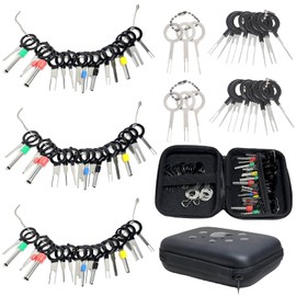 76Pcs Terminal Removal Tool Kit Terminal Ejector Set for Car Electrical Release Electrical Wire Connectors, Pin Extractor Puller Repair Key Tools, Easily Remove Terminals for Maintenance and Repair