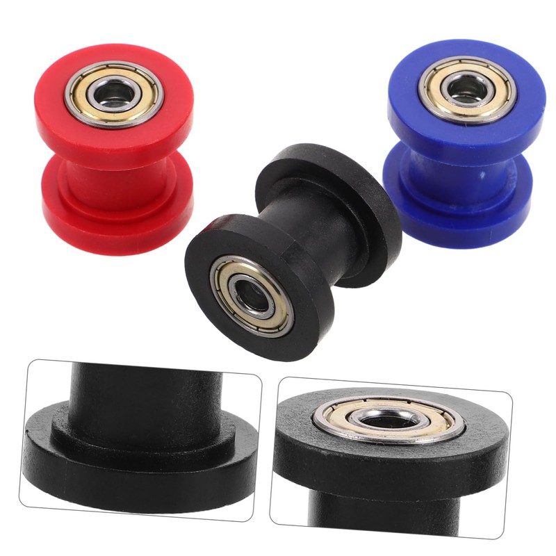 BUGUUYO 3pcs Chain Roller Tensioner Durable Wheel Guide for Dirt
